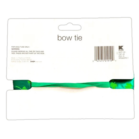 Set of 4 Irish Shamrock Oversized Funny Bowties - Brand New - Picture 3 of 3